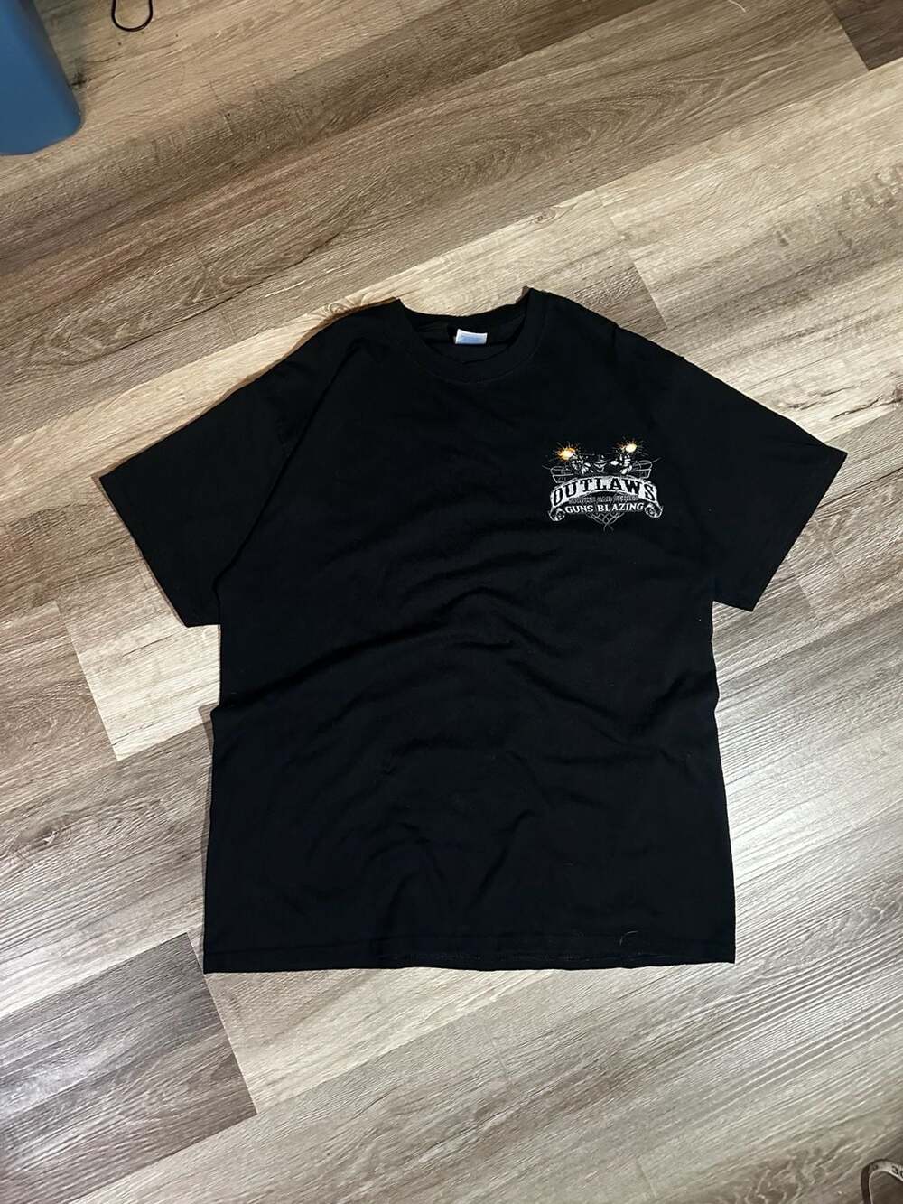 Port & Company World of Outlaws Sprint Car Guns Blazing Shirt Size L